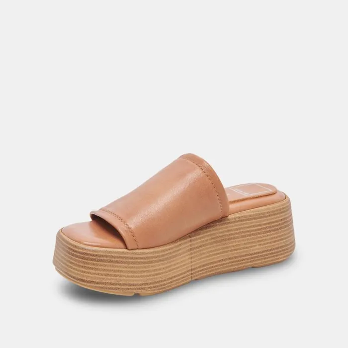 Dolce Vita Canal Sandals Tan Leather Women Sandals