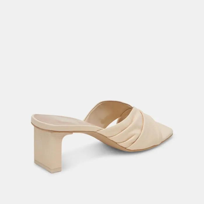 Dolce Vita Carlan Heels Bone Leather Women Sandals
