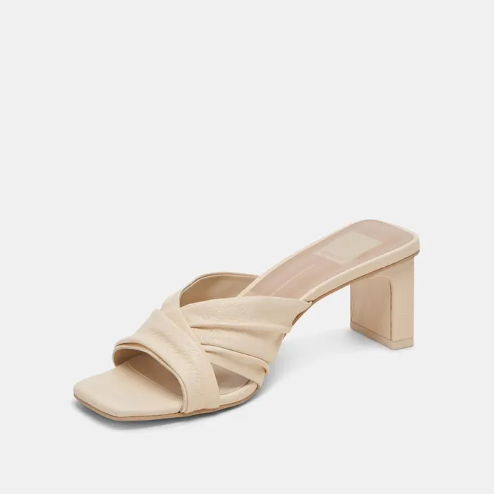 Dolce Vita Carlan Heels Bone Leather Women Sandals