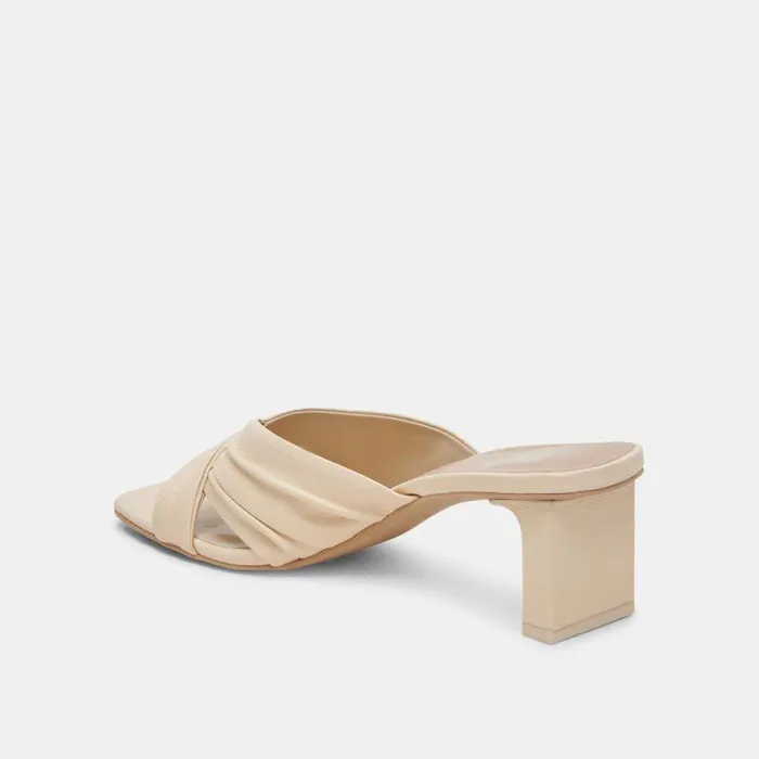 Dolce Vita Carlan Heels Bone Leather Women Sandals