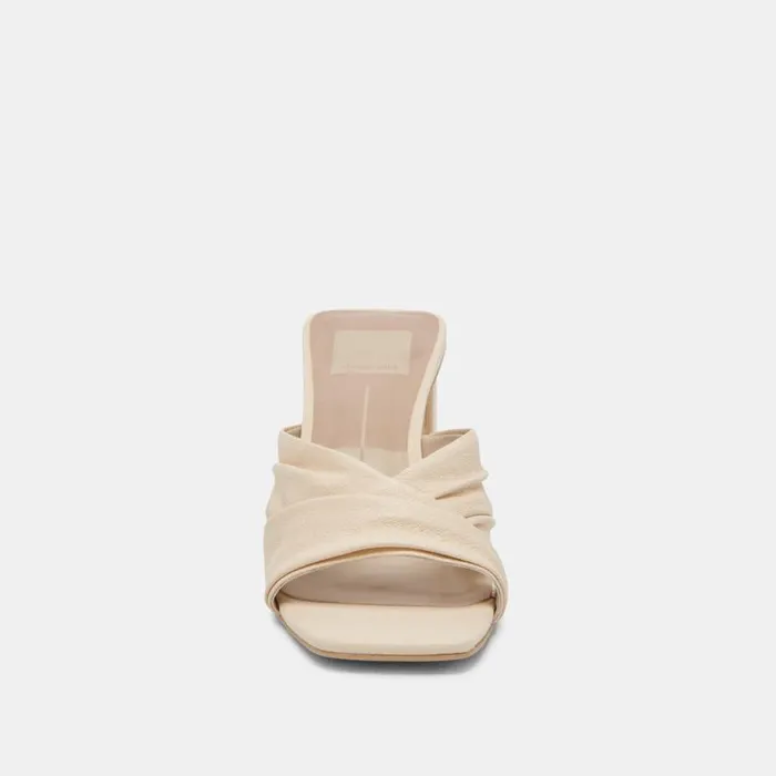 Dolce Vita Carlan Heels Bone Leather Women Sandals