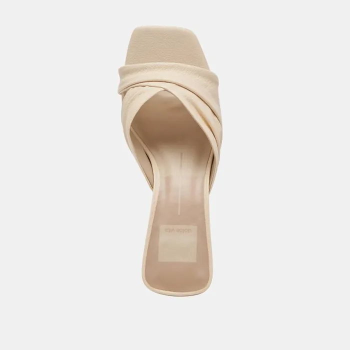 Dolce Vita Carlan Heels Bone Leather Women Sandals