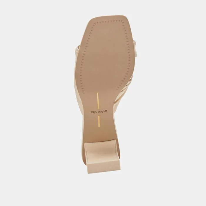 Dolce Vita Carlan Heels Bone Leather Women Sandals