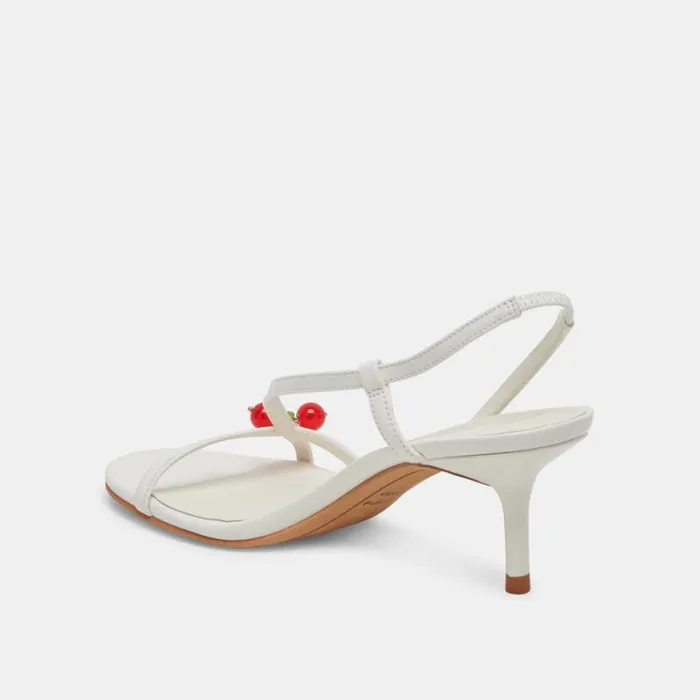 Dolce Vita Cerise Heels White Patent Stella Women Heels