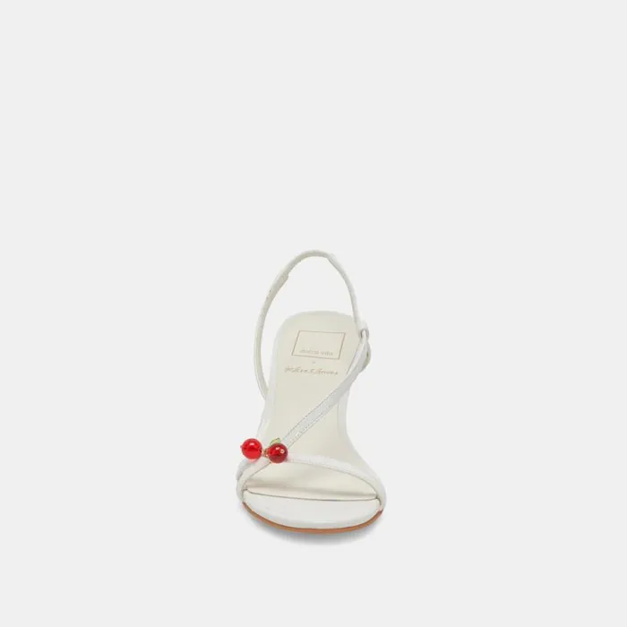 Dolce Vita Cerise Heels White Patent Stella Women Heels