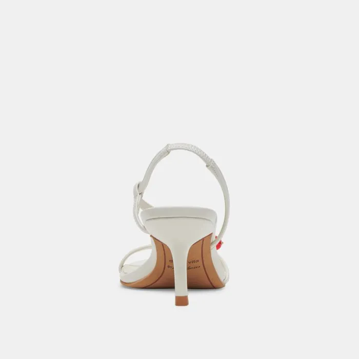 Dolce Vita Cerise Heels White Patent Stella Women Heels