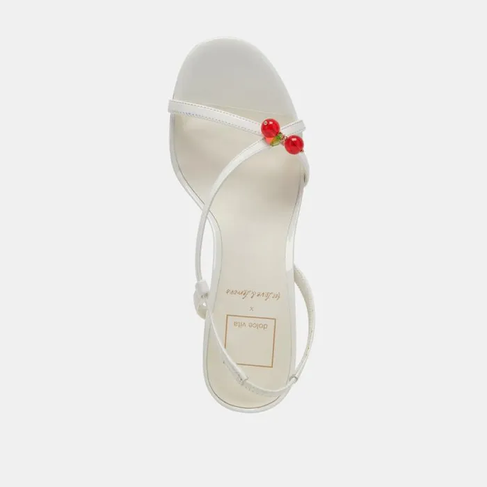 Dolce Vita Cerise Heels White Patent Stella Women Heels
