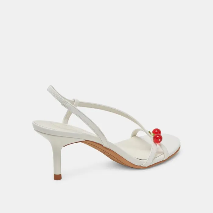 Dolce Vita Cerise Heels White Patent Stella Women Heels