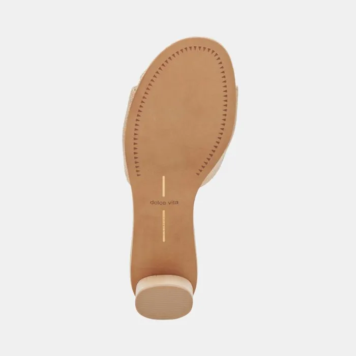 Dolce Vita Darly Heels Natural Raffia Women Heels