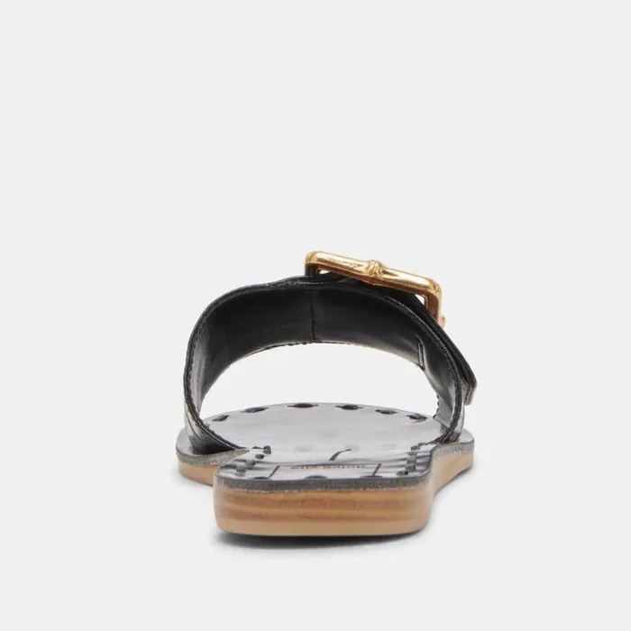 Dolce Vita Dasa Sandals Noir Embossed Leather Women Sandals