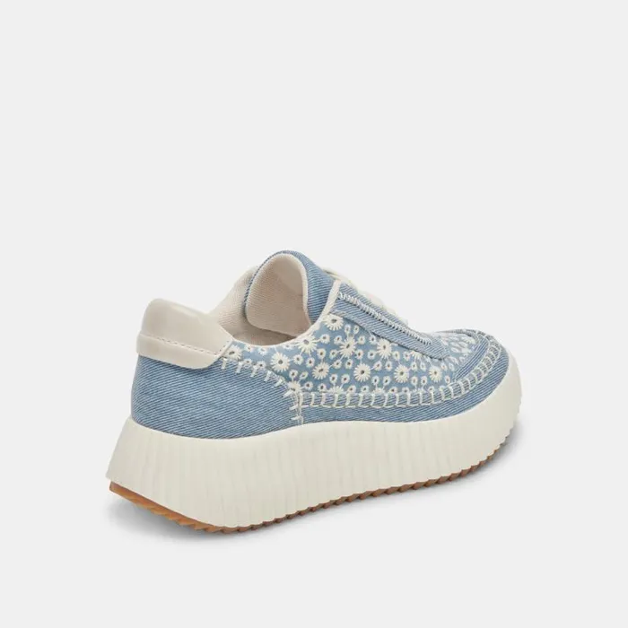 Dolce Vita Dolen Sneakers Blue Floral Denim Women Sneakers