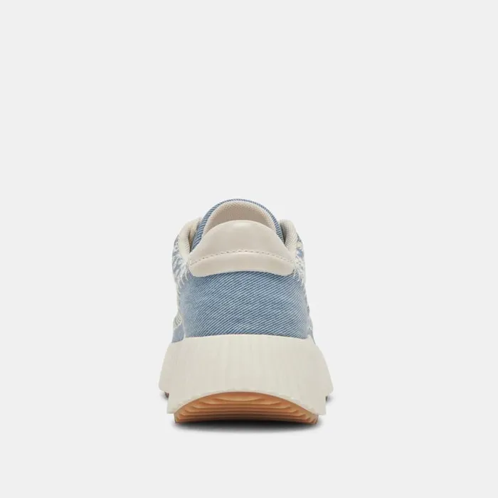 Dolce Vita Dolen Sneakers Blue Floral Denim Women Sneakers