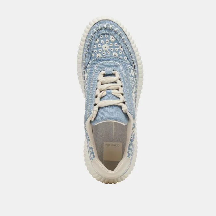 Dolce Vita Dolen Sneakers Blue Floral Denim Women Sneakers