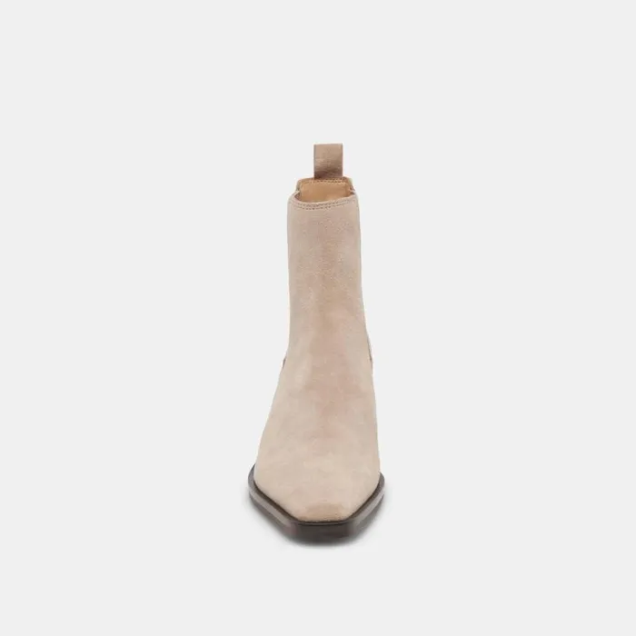 Dolce Vita Foster Booties Taupe Suede Women Boots and Booties