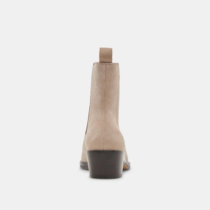 Dolce Vita Foster Booties Taupe Suede Women Boots and Booties