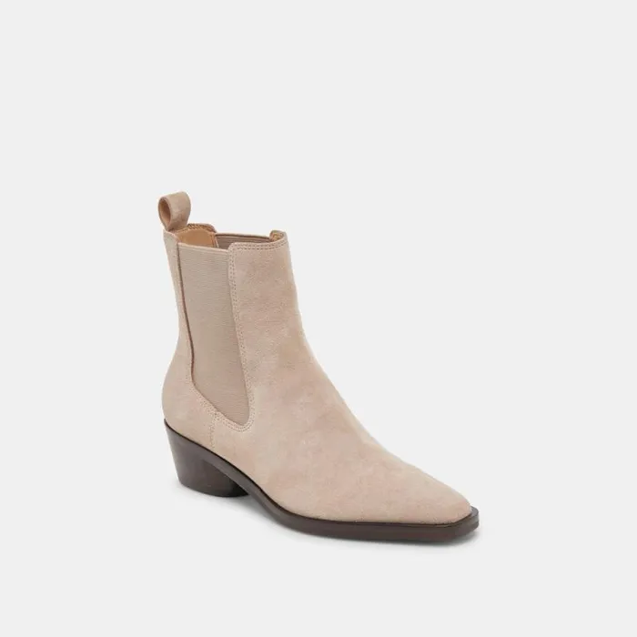 Dolce Vita Foster Booties Taupe Suede Women Boots and Booties