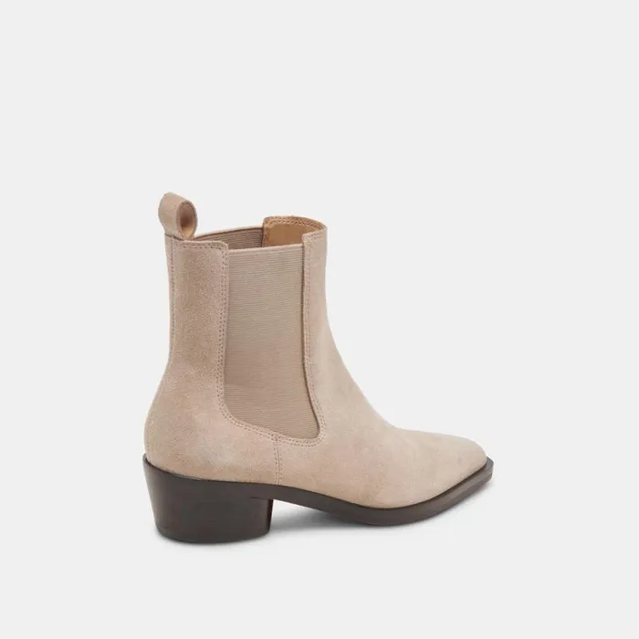 Dolce Vita Foster Booties Taupe Suede Women Boots and Booties