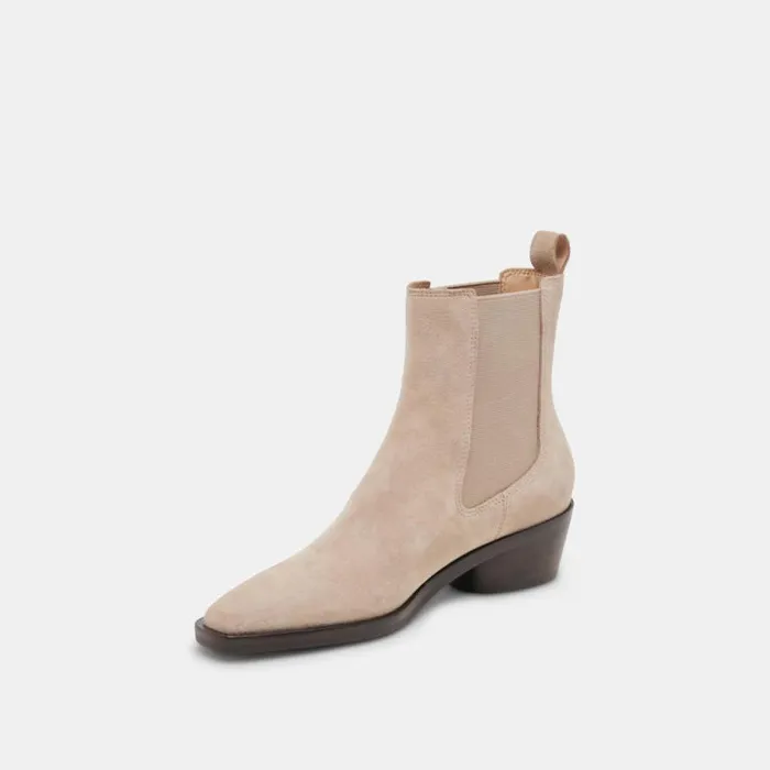 Dolce Vita Foster Booties Taupe Suede Women Boots and Booties