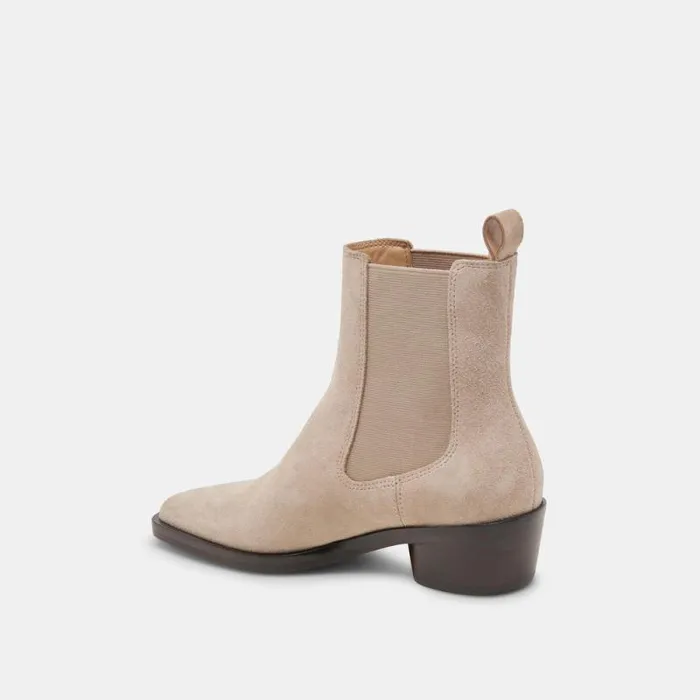 Dolce Vita Foster Booties Taupe Suede Women Boots and Booties