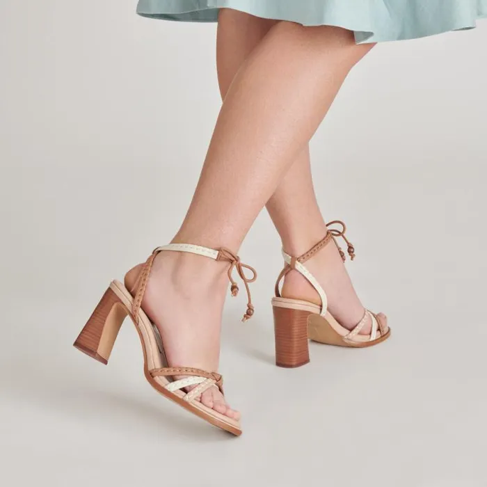 Dolce Vita Gazele Heels Tan Multi Leather Women Heels
