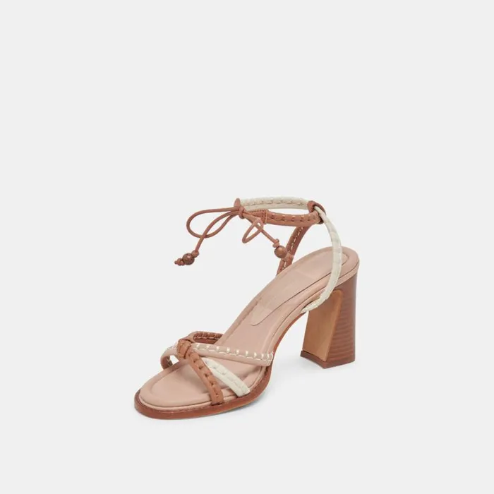 Dolce Vita Gazele Heels Tan Multi Leather Women Heels