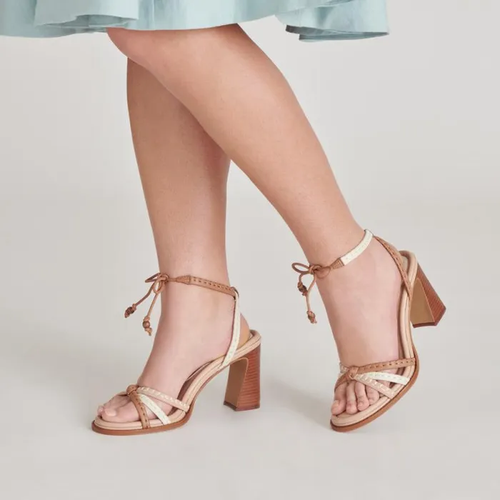 Dolce Vita Gazele Heels Tan Multi Leather Women Heels