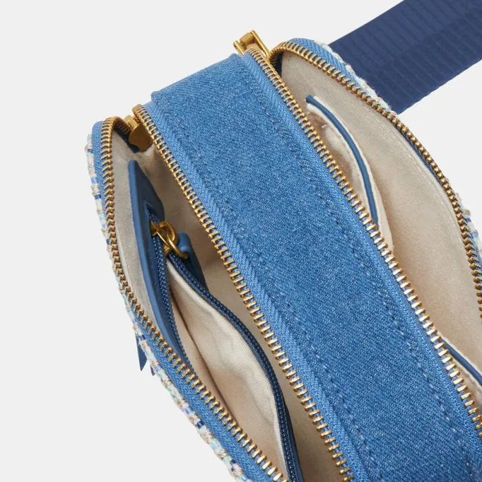 Dolce Vita Gladys Crossbody Blue Woven Women Handbags