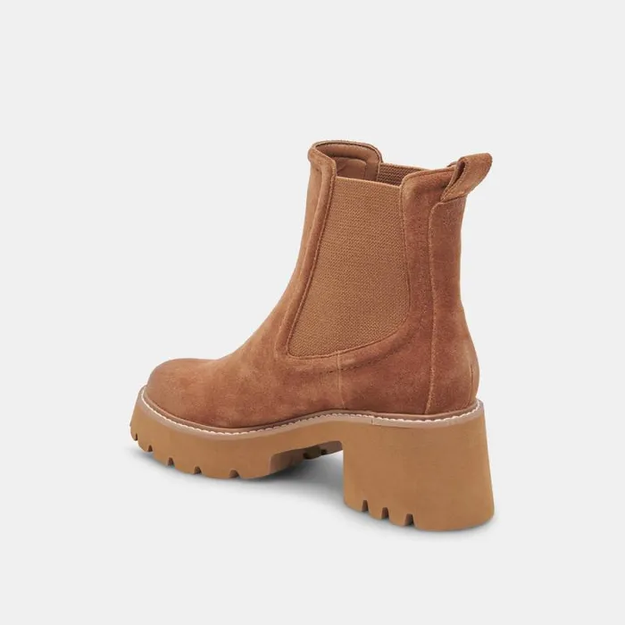 Dolce Vita Hawk H20 Booties Chestnut Suede Women Boots and Booties