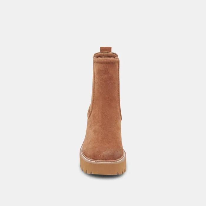 Dolce Vita Hawk H20 Booties Chestnut Suede Women Boots and Booties