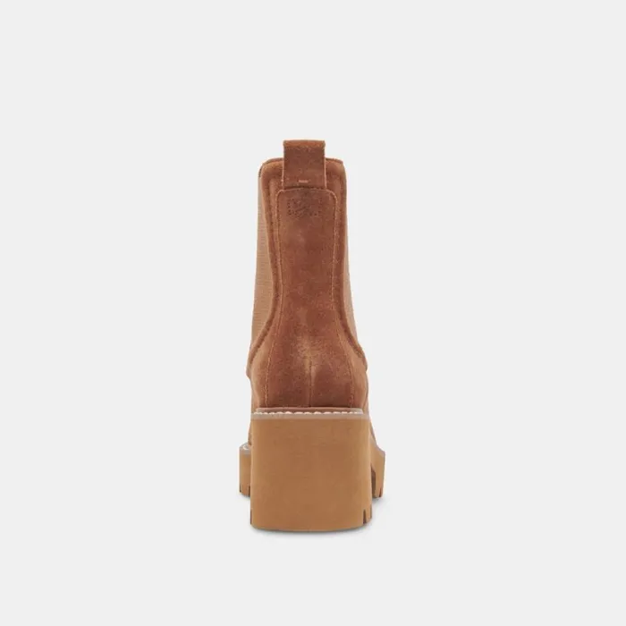 Dolce Vita Hawk H20 Booties Chestnut Suede Women Boots and Booties