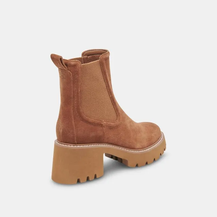 Dolce Vita Hawk H20 Booties Chestnut Suede Women Boots and Booties