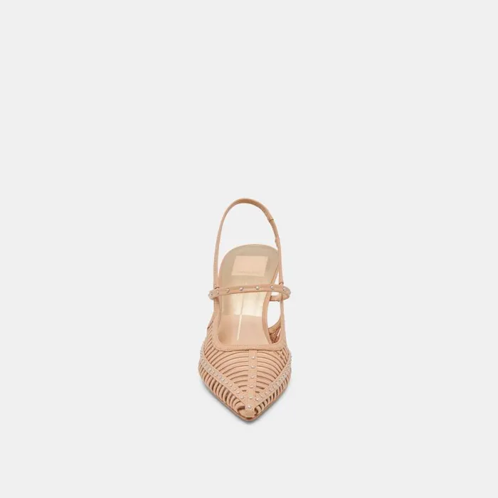 Dolce Vita Hensal Heels Cafe Leather Women Heels