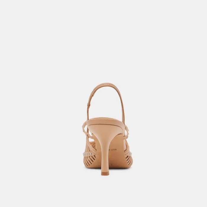 Dolce Vita Hensal Heels Cafe Leather Women Heels