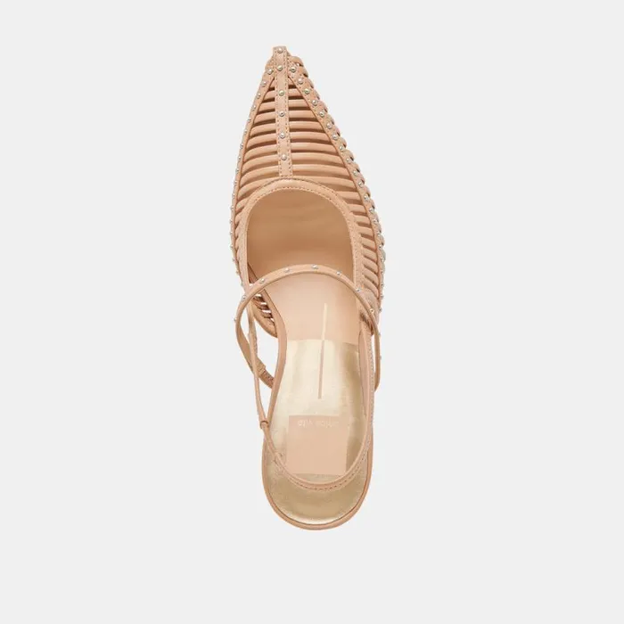 Dolce Vita Hensal Heels Cafe Leather Women Heels