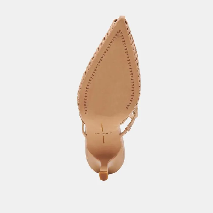 Dolce Vita Hensal Heels Cafe Leather Women Heels
