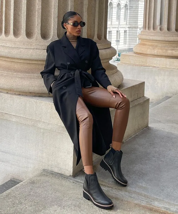 Dolce Vita Huey H2O Boots Black Leather Women Boots and Booties