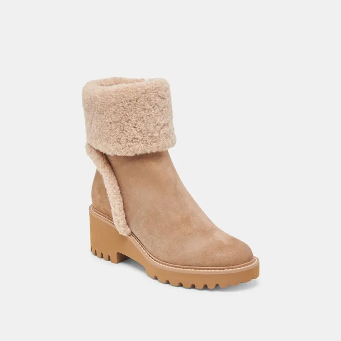 Dolce Vita Hug H2O Boots Mushroom Suede Women Boots and Booties