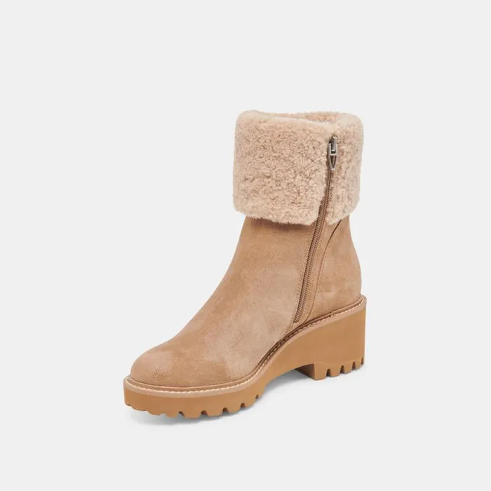 Dolce Vita Hug H2O Boots Mushroom Suede Women Boots and Booties