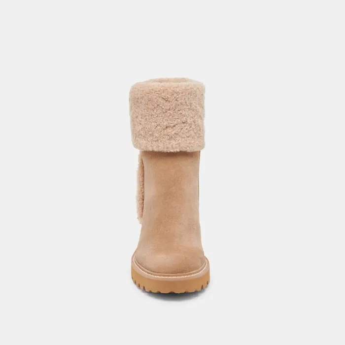 Dolce Vita Hug H2O Boots Mushroom Suede Women Boots and Booties