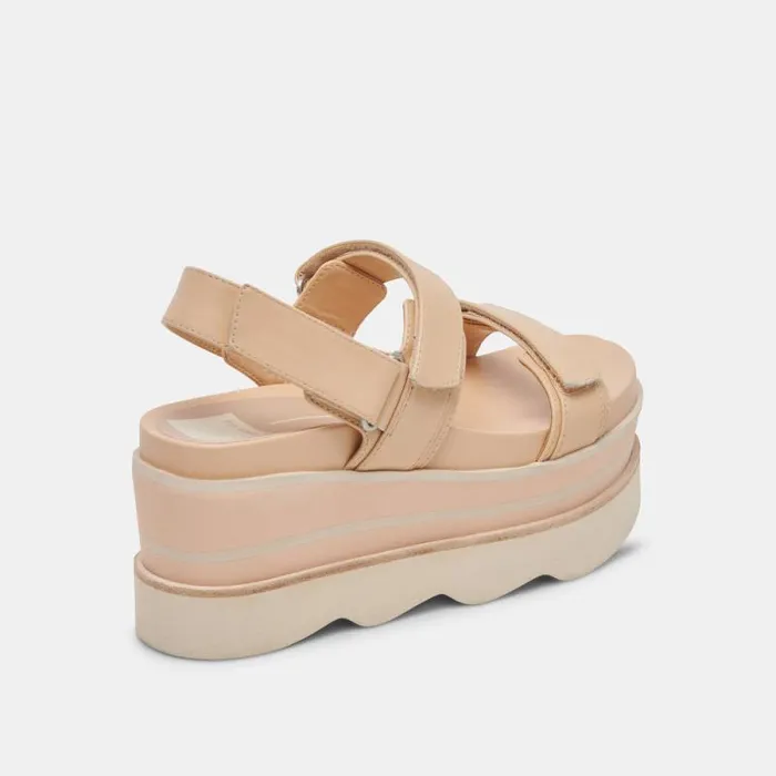 Dolce Vita Izak Sandals French Vanilla Leather Women Sandals