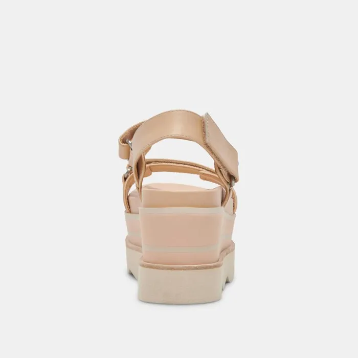 Dolce Vita Izak Sandals French Vanilla Leather Women Sandals