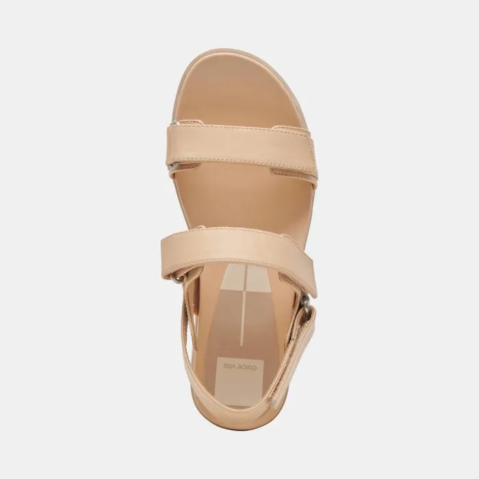 Dolce Vita Izak Sandals French Vanilla Leather Women Sandals
