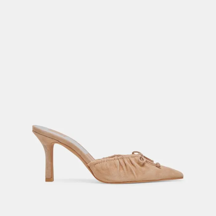 Dolce Vita Kairi Heels Camel Suede Women Heels
