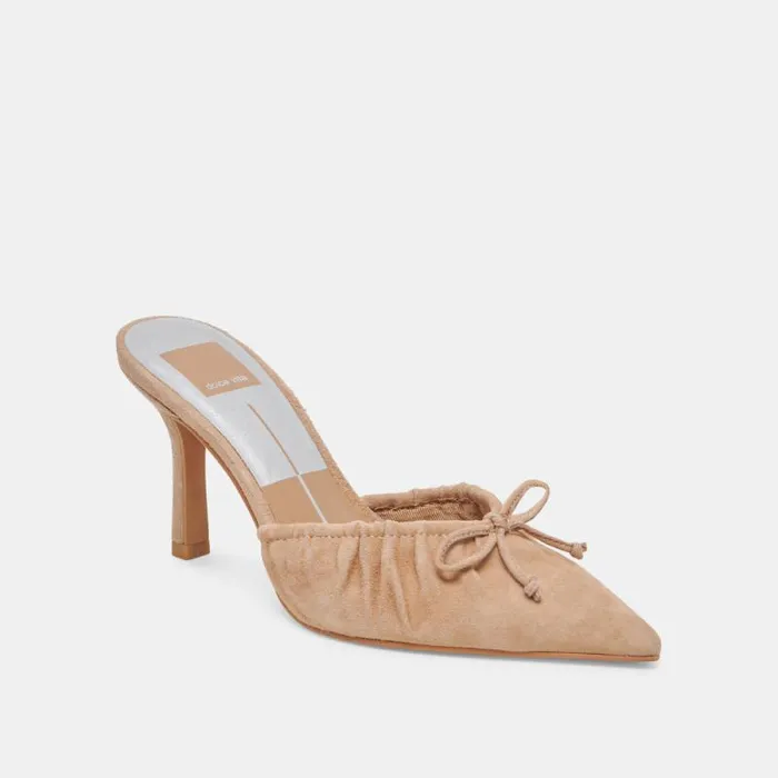 Dolce Vita Kairi Heels Camel Suede Women Heels