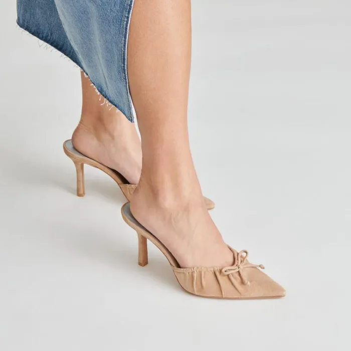 Dolce Vita Kairi Heels Camel Suede Women Heels