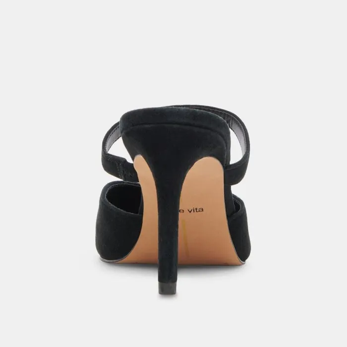 Dolce Vita Kanika Wide Heels Onyx Suede Women Heels