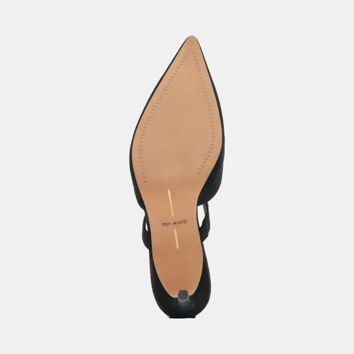 Dolce Vita Kanika Wide Heels Onyx Suede Women Heels