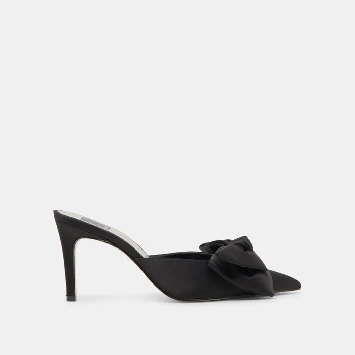 Dolce Vita Kayli Heels Onyx Satin Women Heels