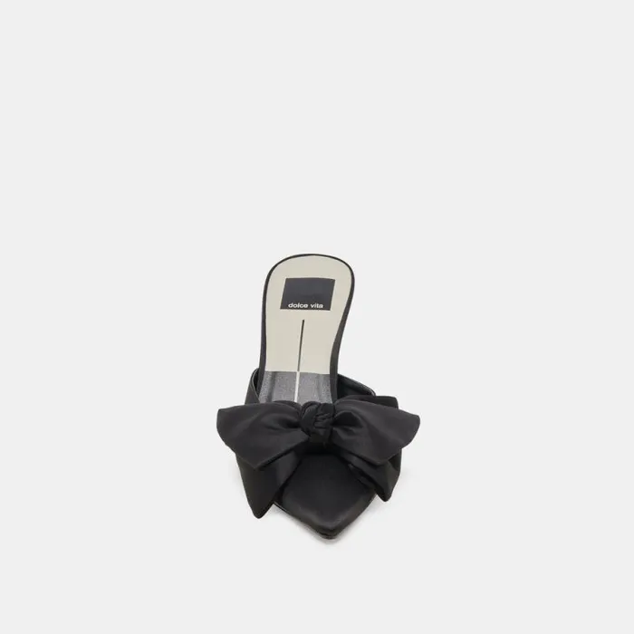 Dolce Vita Kayli Heels Onyx Satin Women Heels