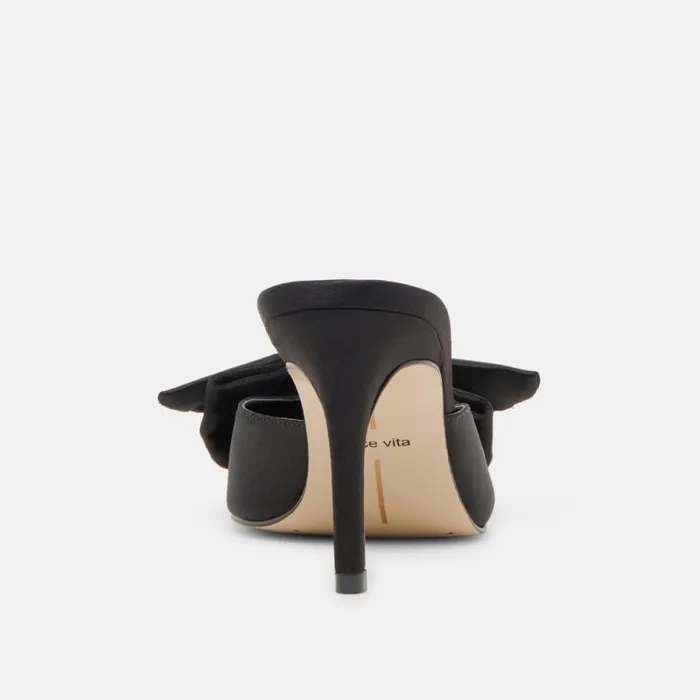 Dolce Vita Kayli Heels Onyx Satin Women Heels